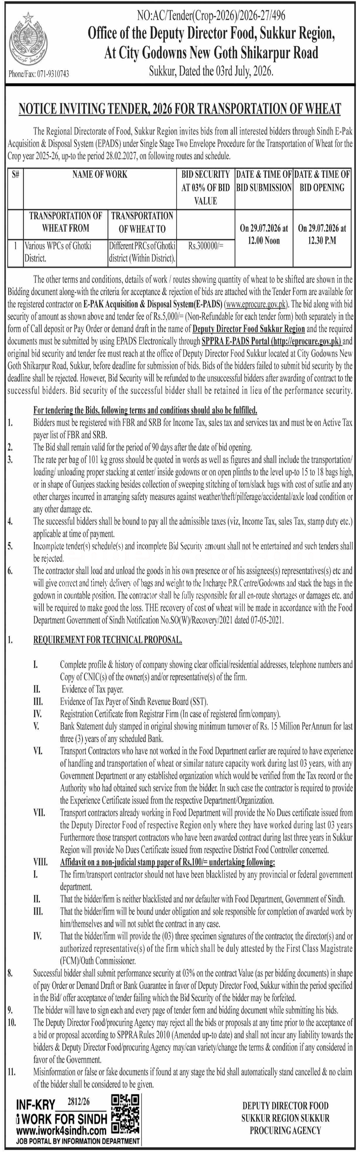 Tender Document