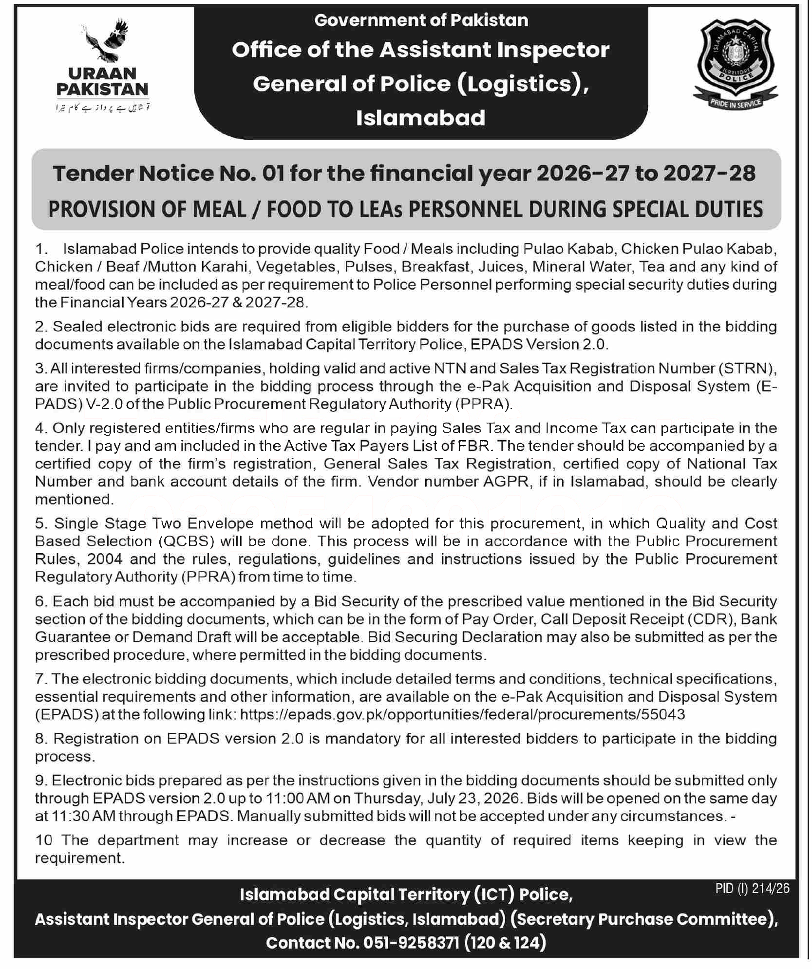 Tender Document