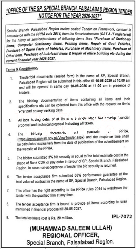 Tender Document