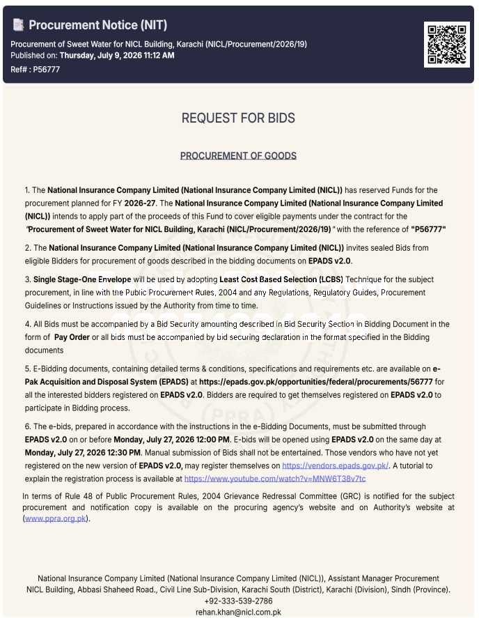 Tender Document
