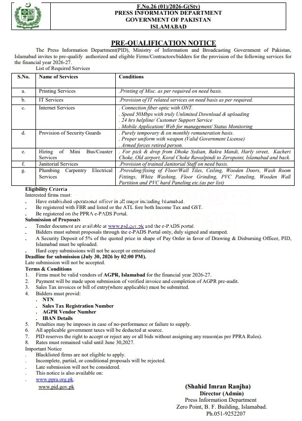 Tender Document