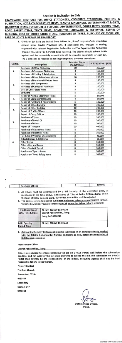 Tender Document