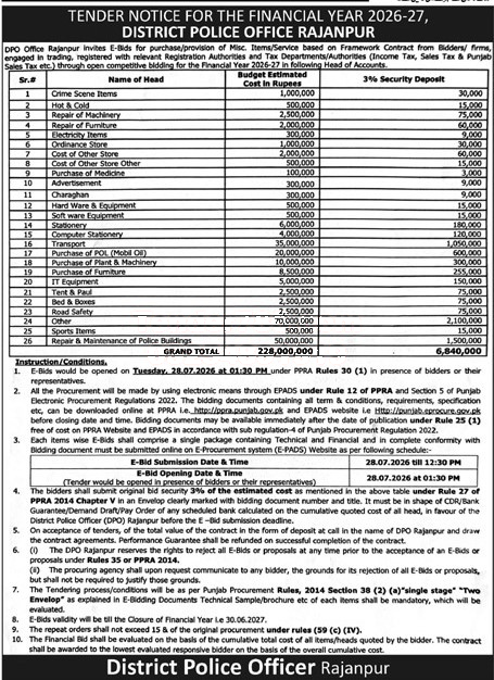 Tender Document