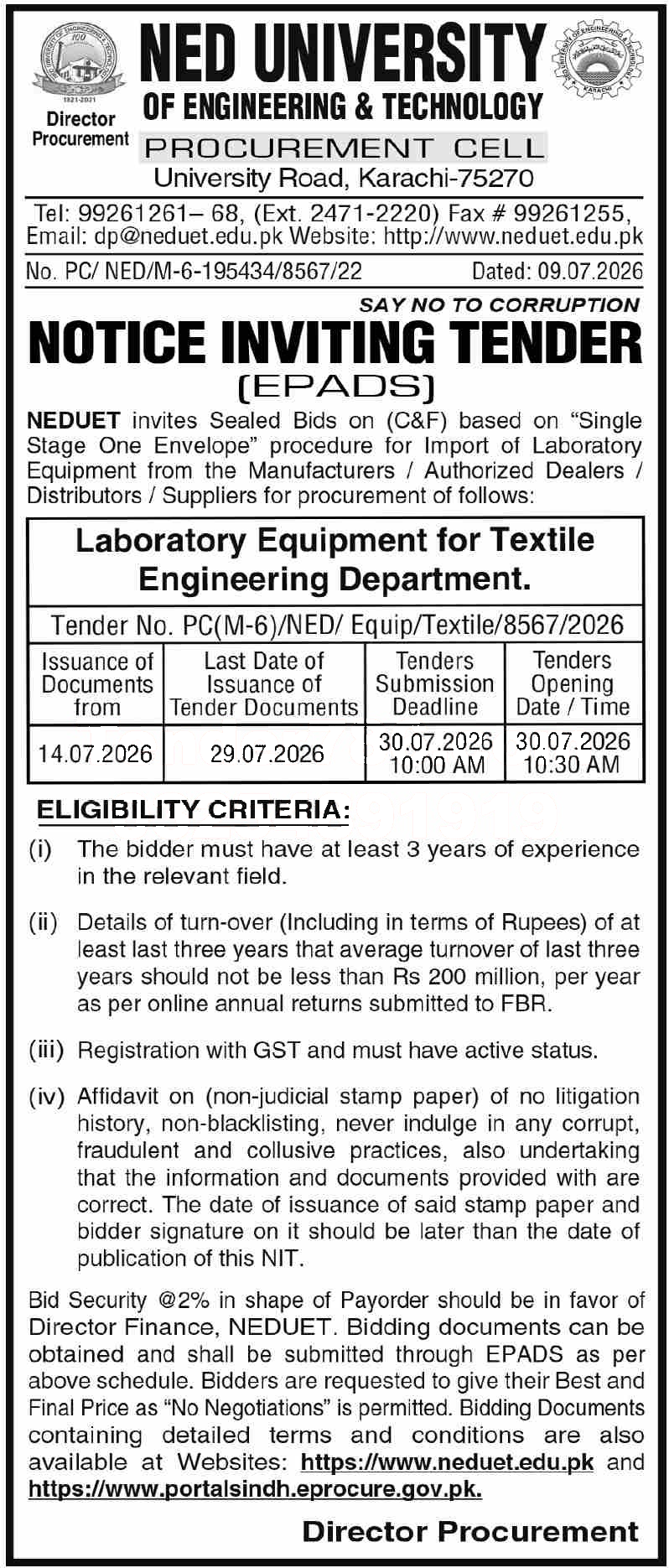 Tender Document