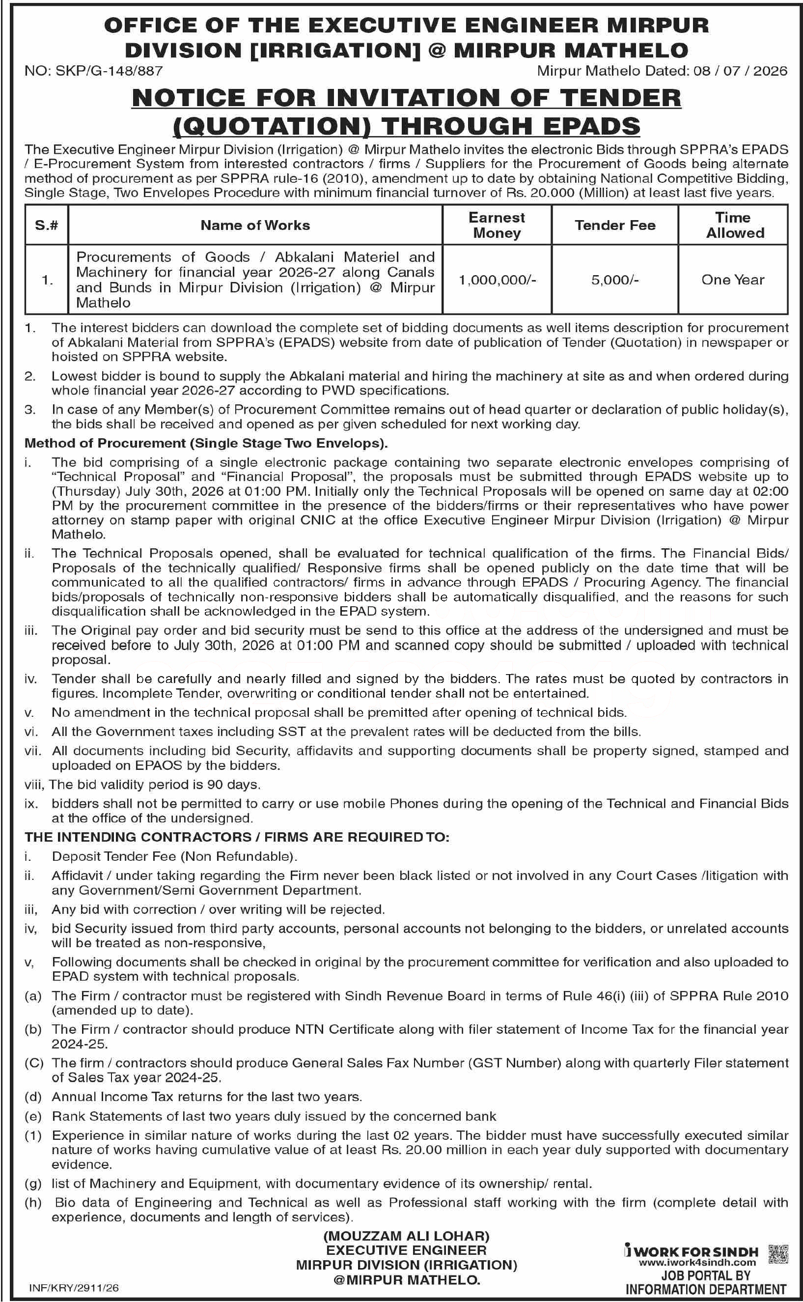 Tender Document