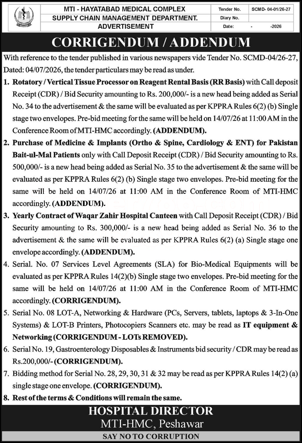 Tender Document