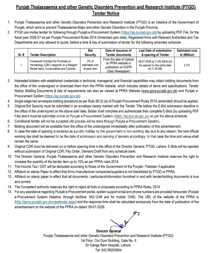 Tender Document