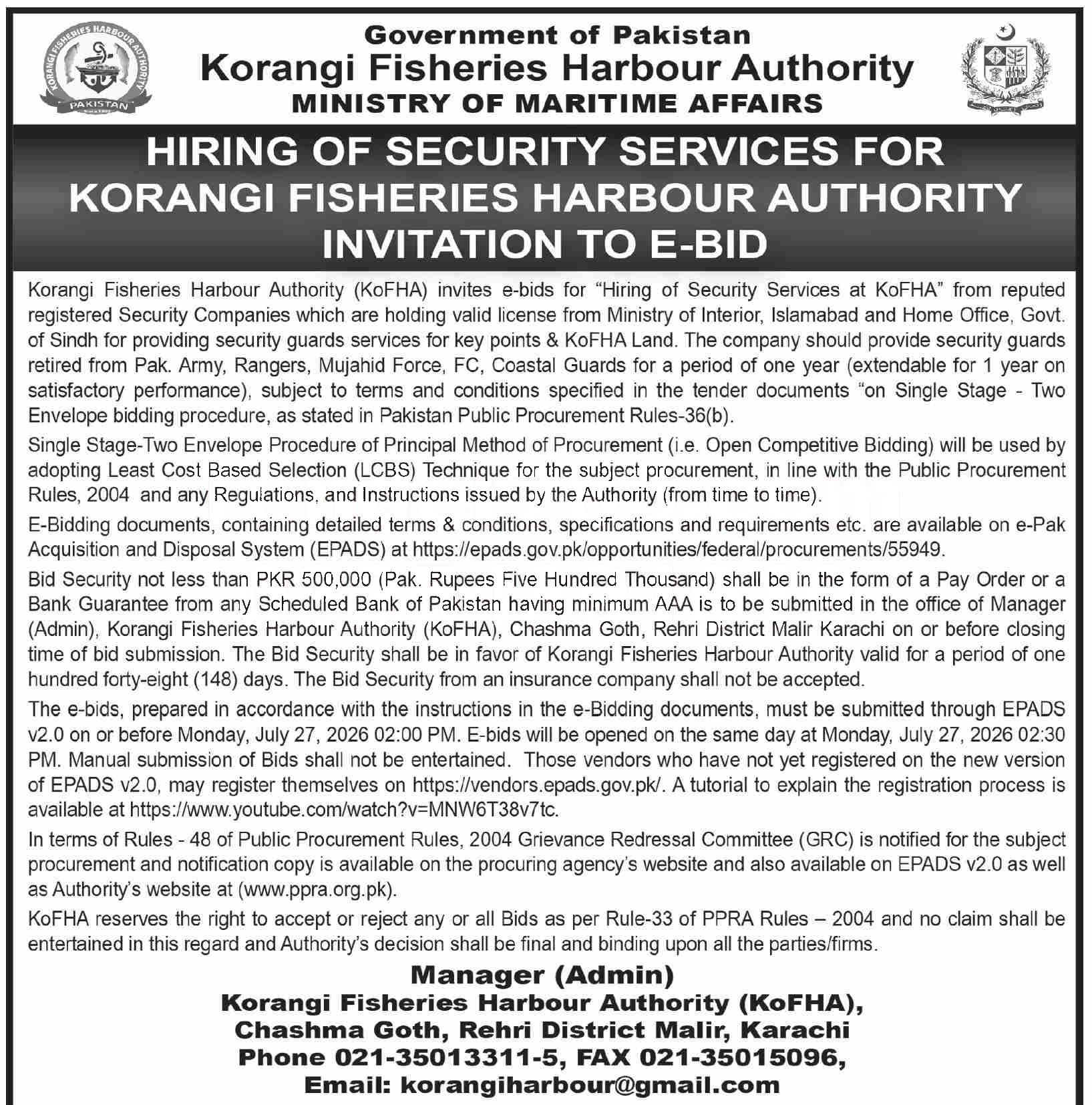 Tender Document