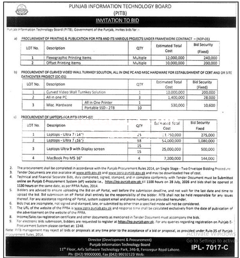 Tender Document