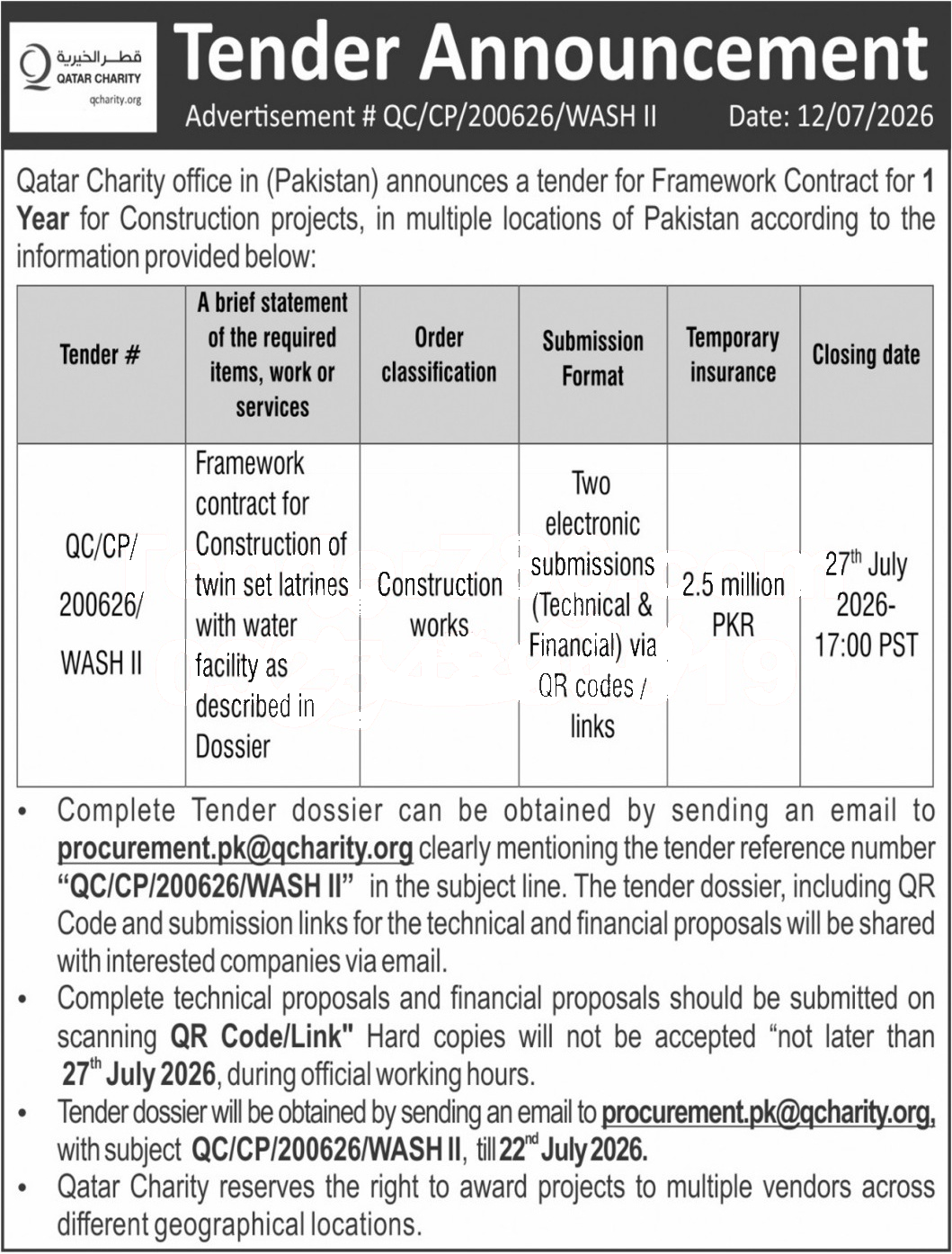 Tender Document
