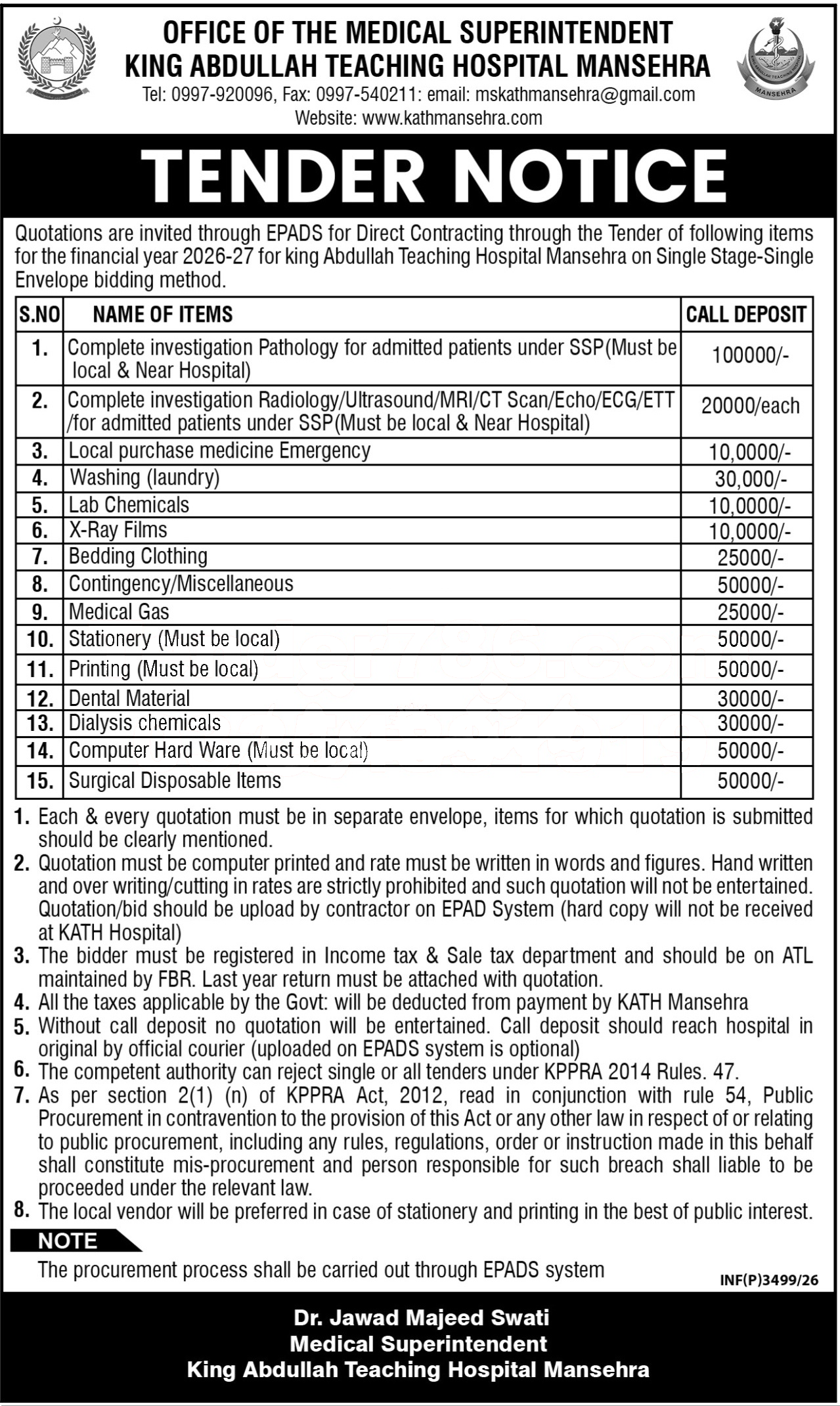 Tender Document