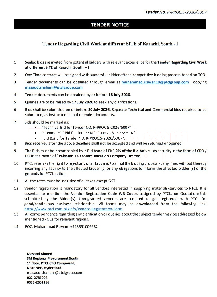 Tender Document