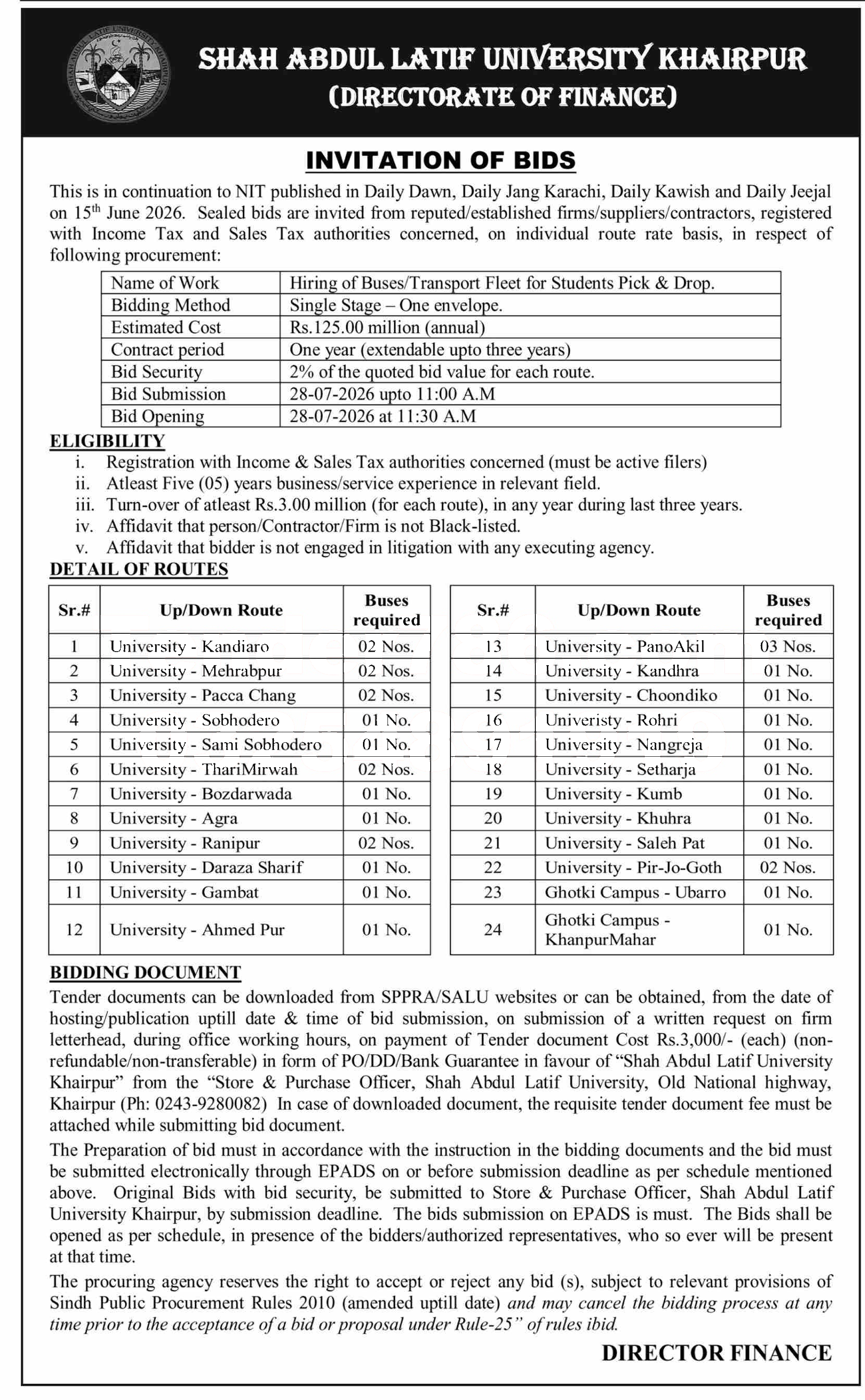 Tender Document