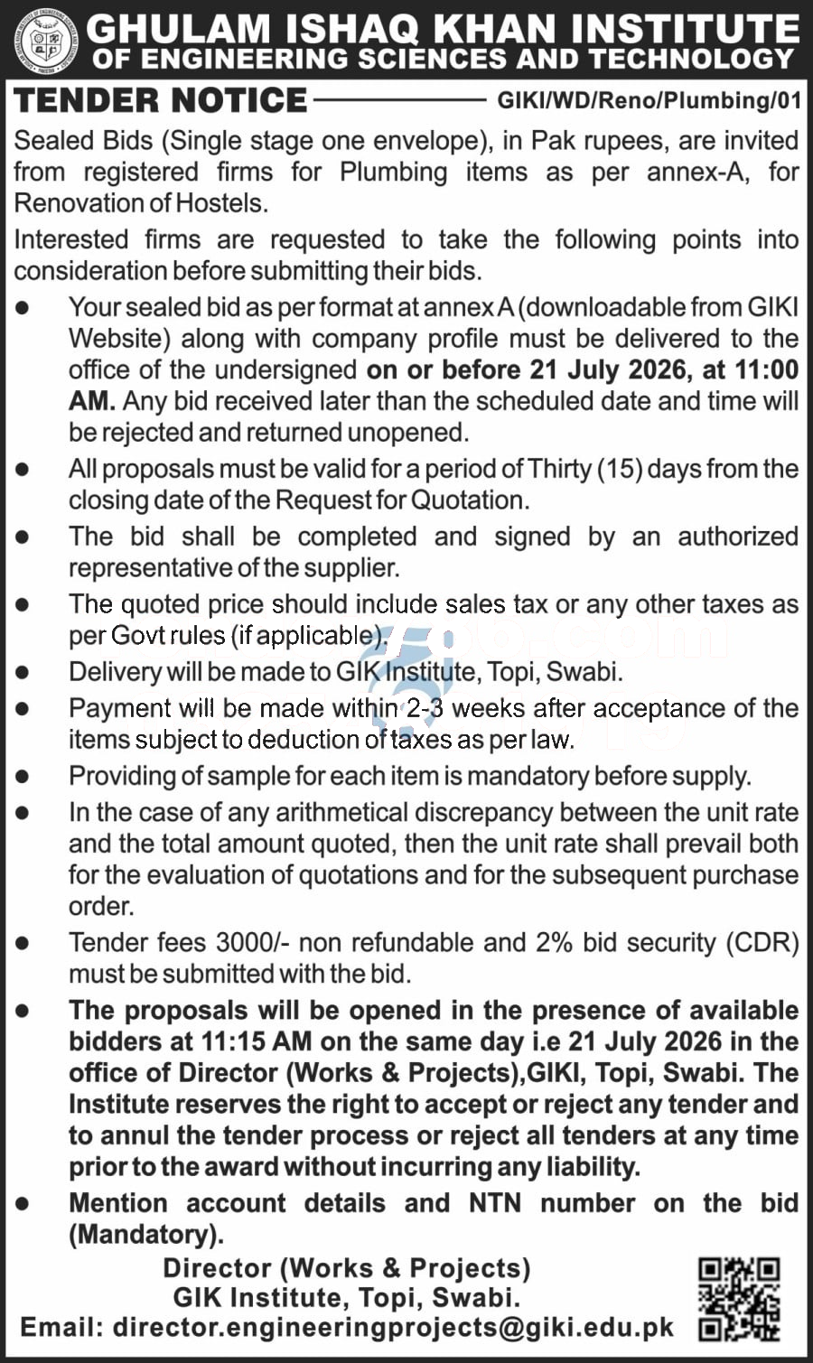Tender Document