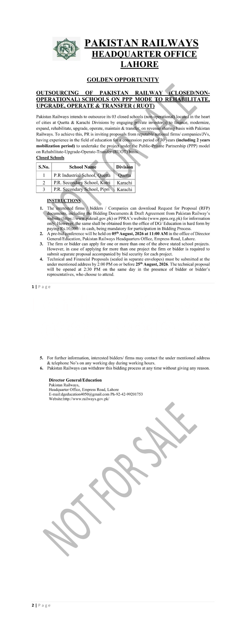 Tender Document