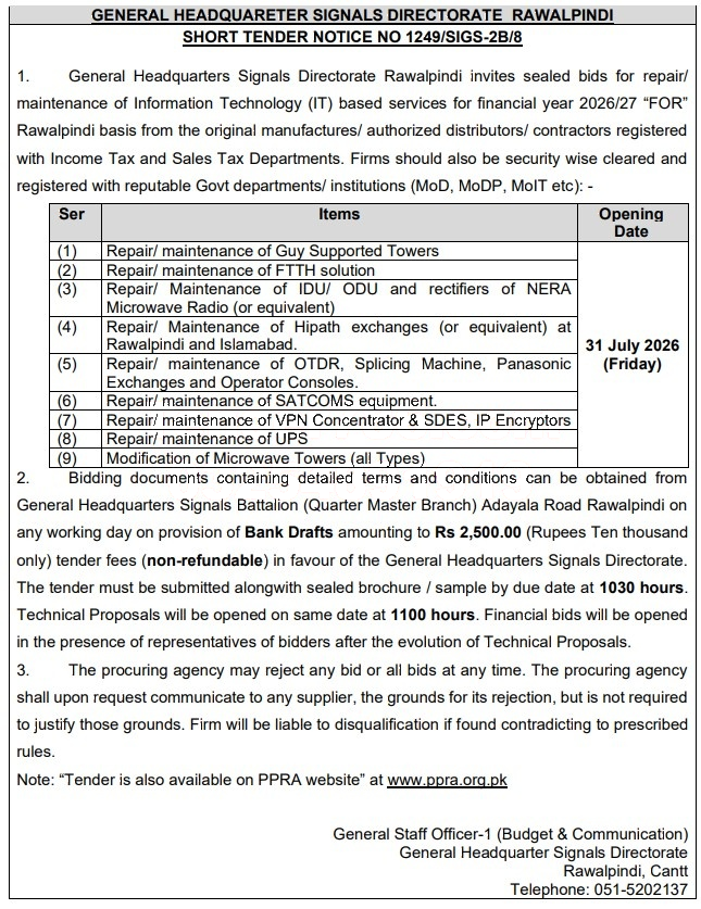 Tender Document