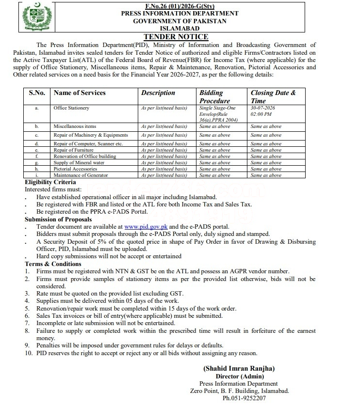 Tender Document