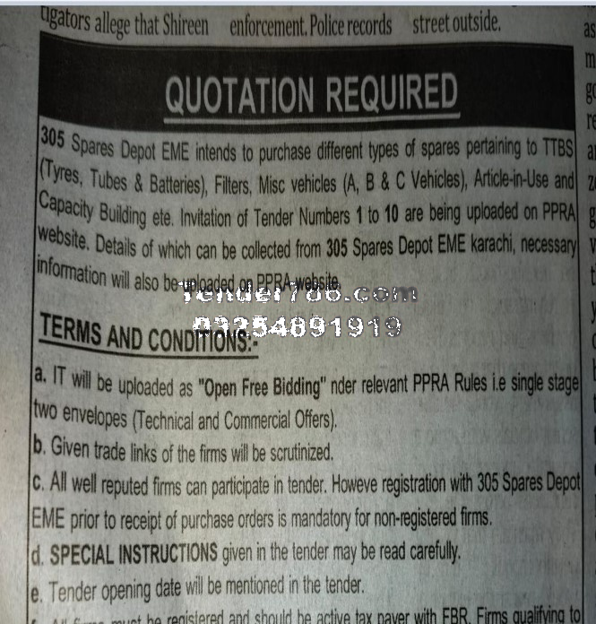 Tender Document