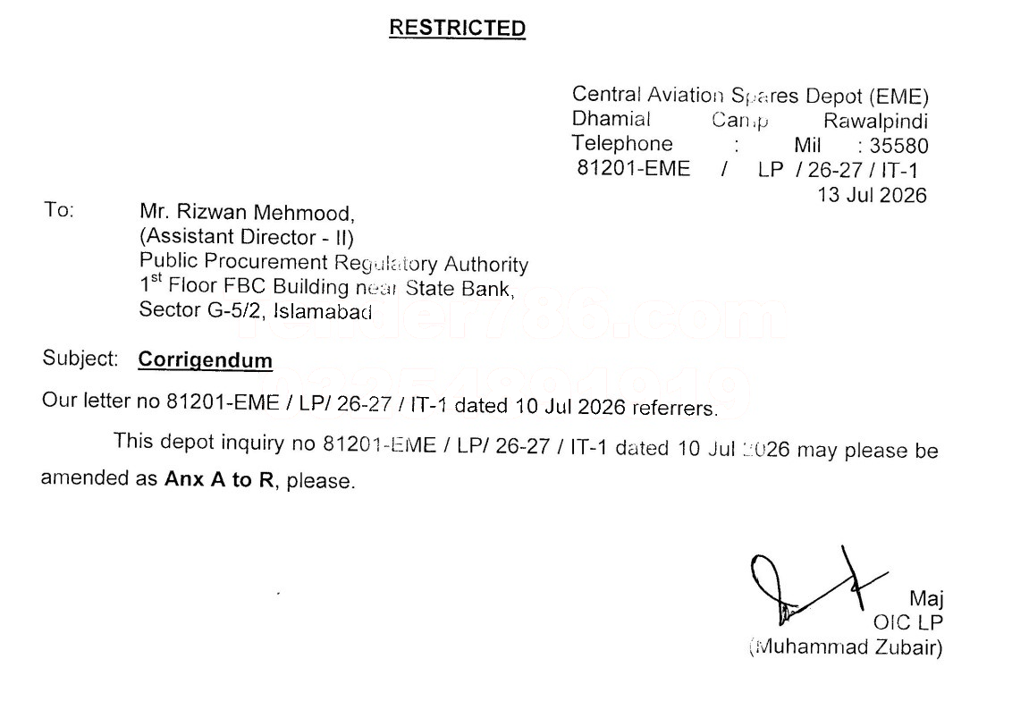 Tender Document