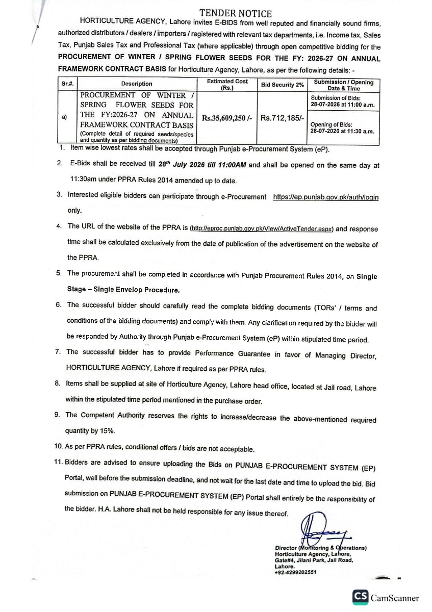 Tender Document