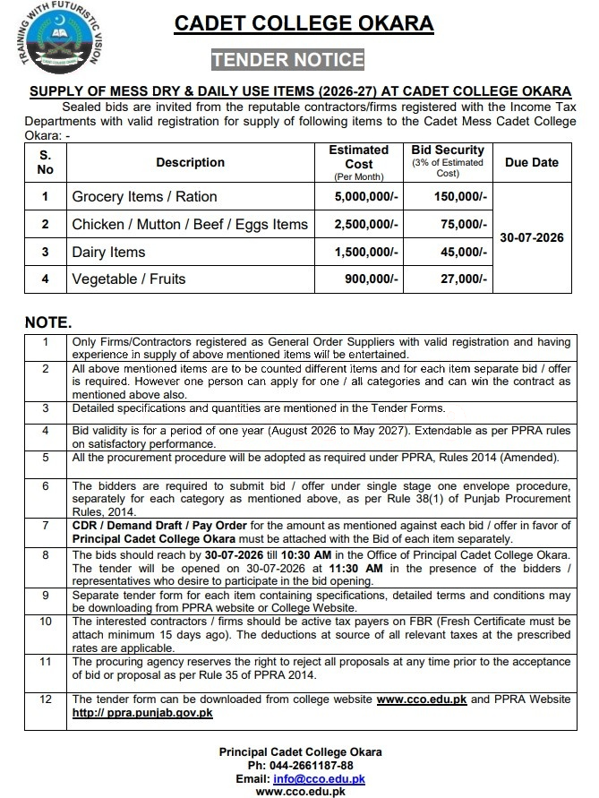 Tender Document
