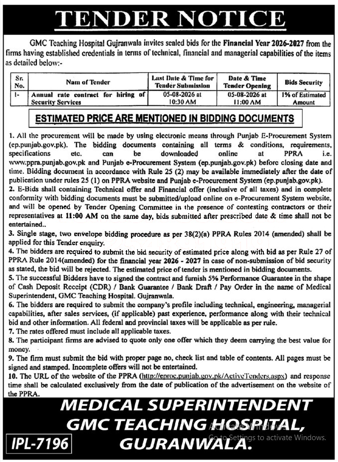 Tender Document