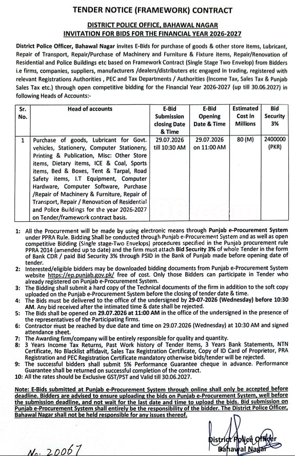 Tender Document