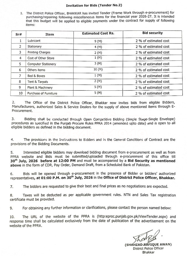 Tender Document