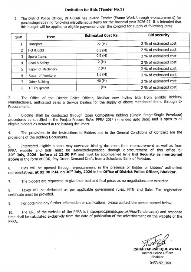 Tender Document