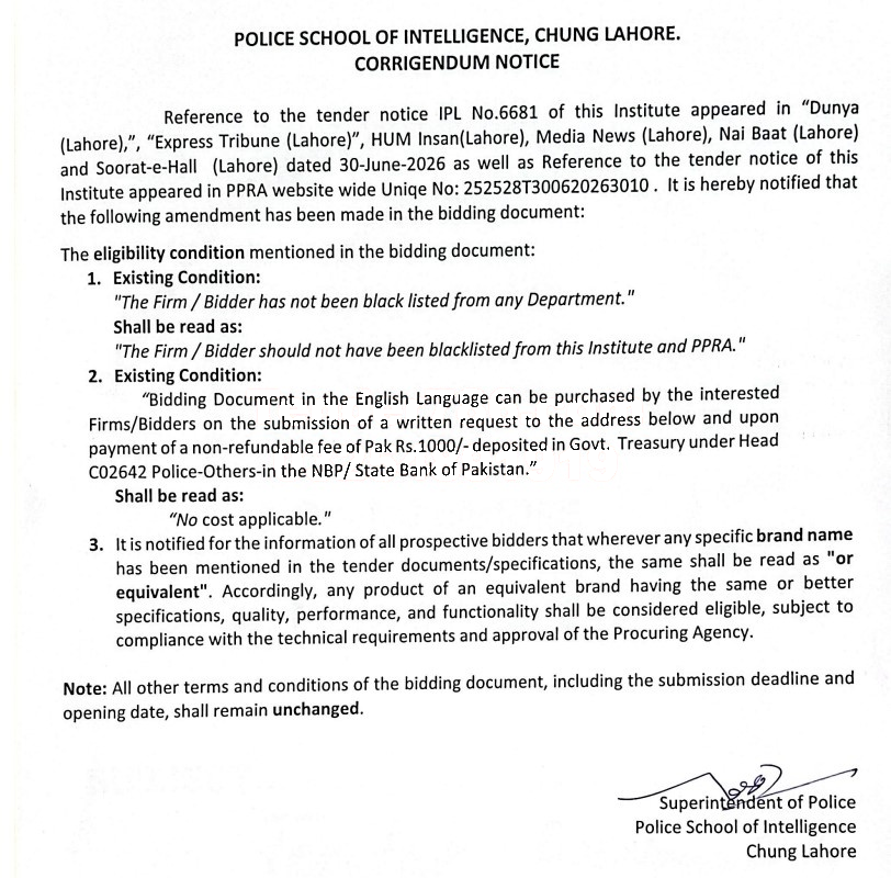 Tender Document