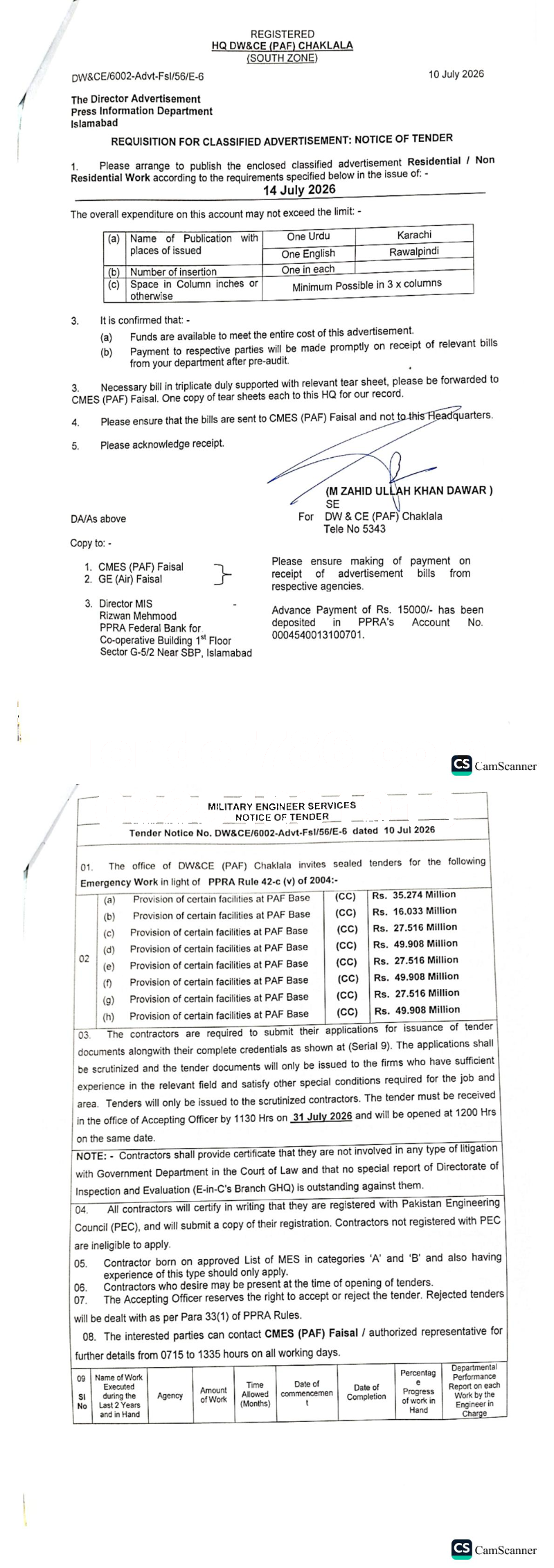 Tender Document
