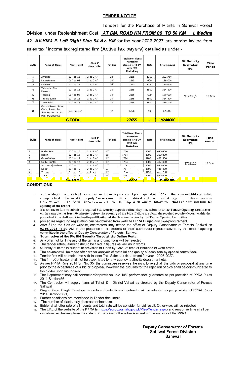 Tender Document