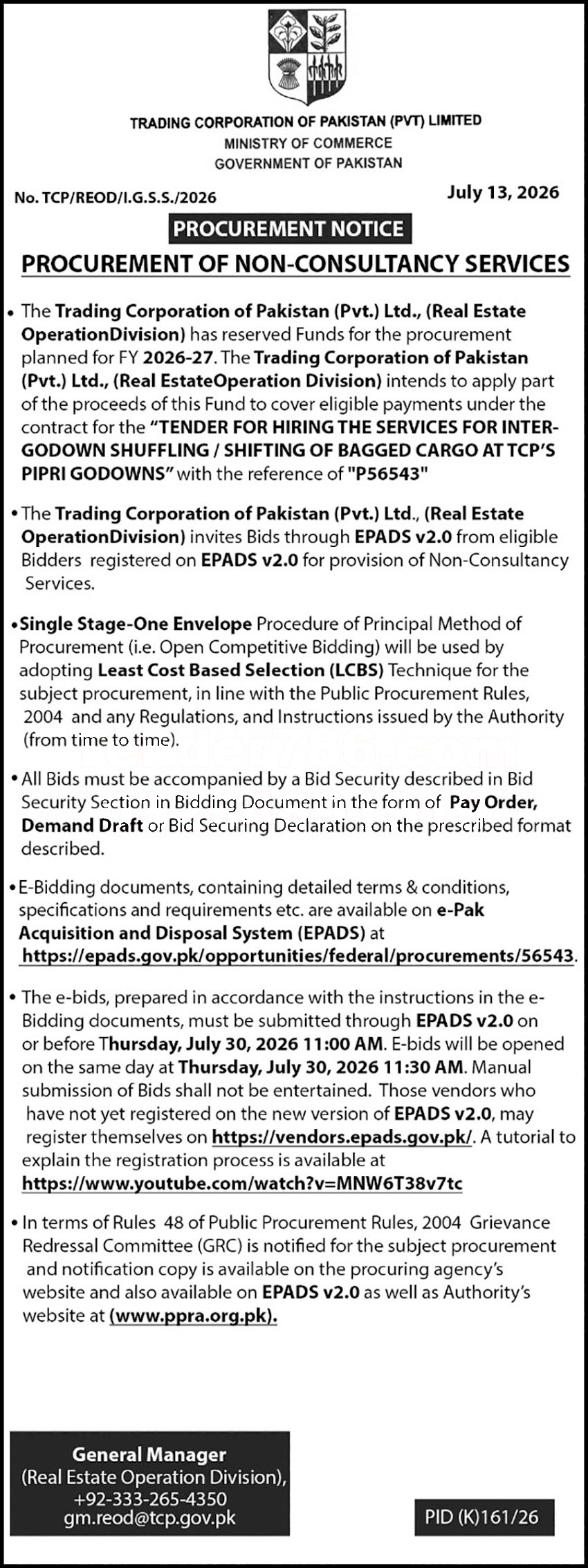 Tender Document