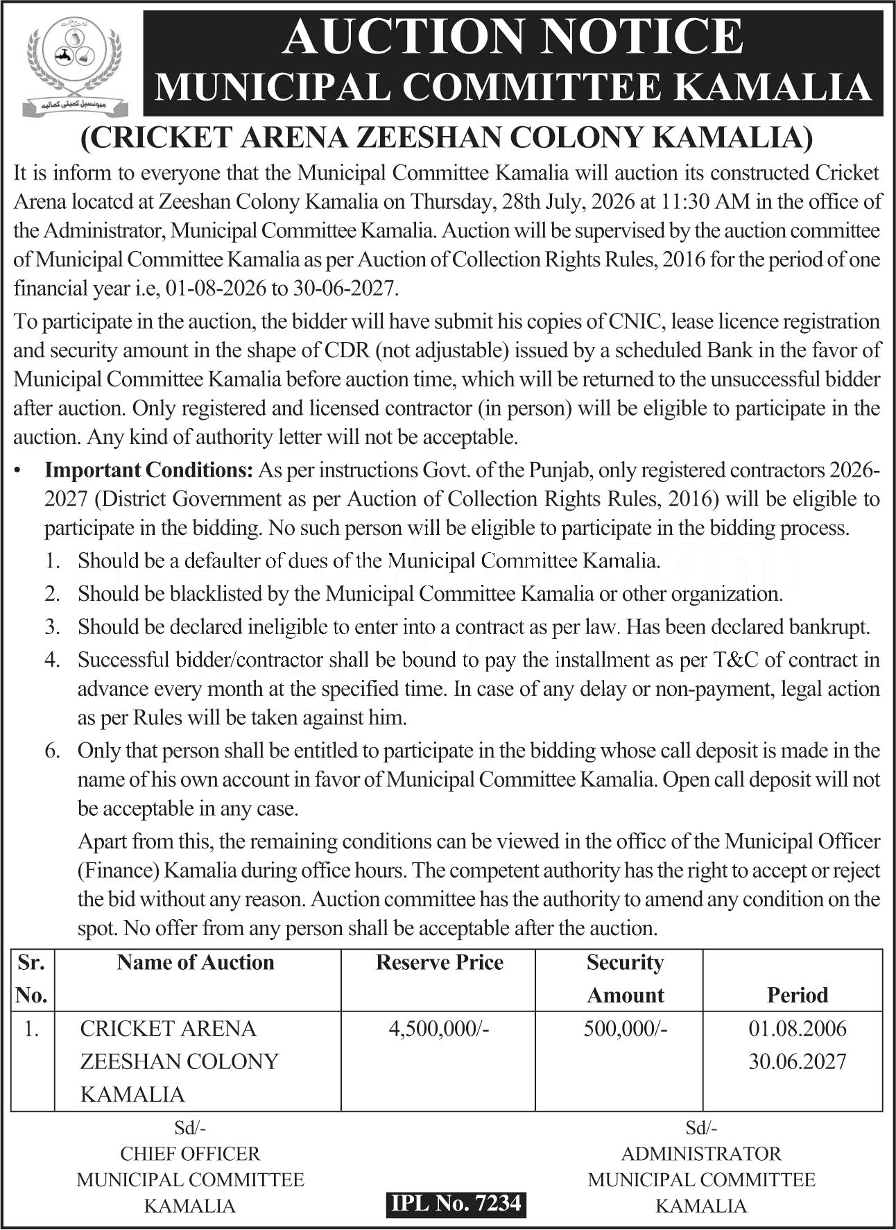 Tender Document