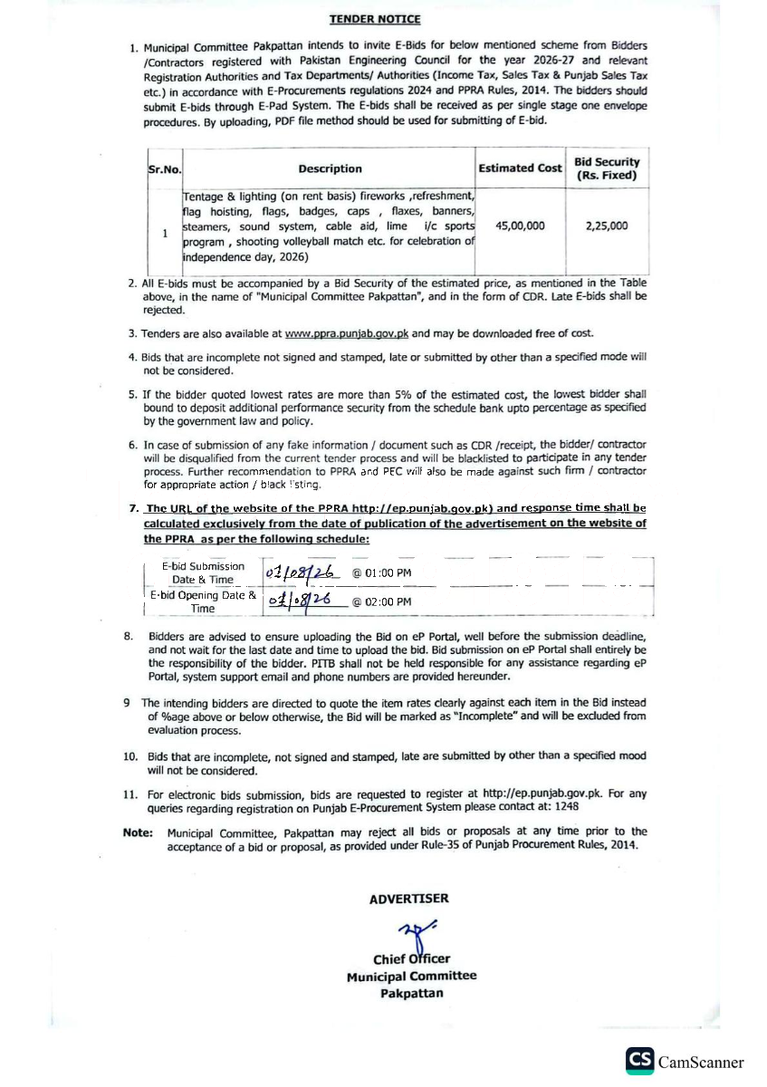 Tender Document
