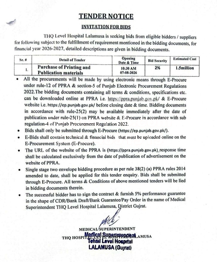 Tender Document