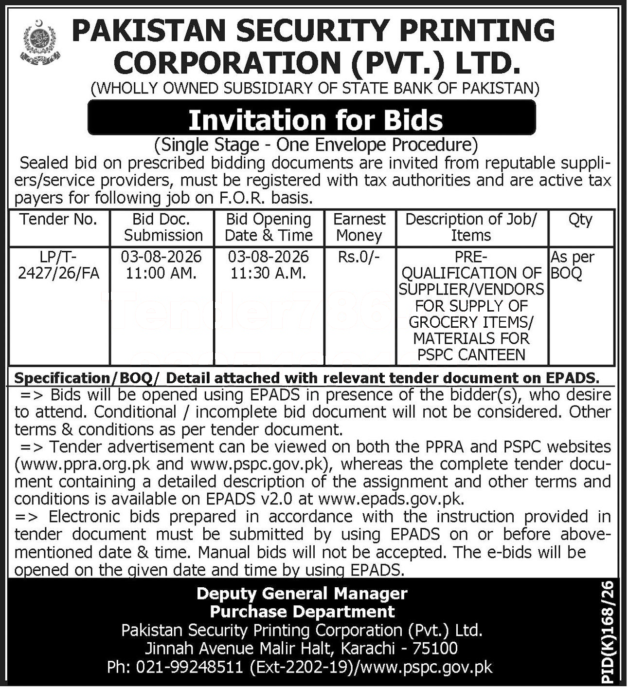 Tender Document