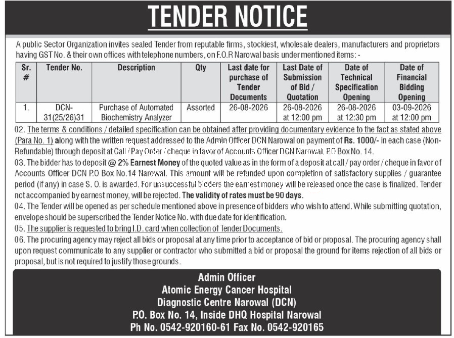 Tender Document