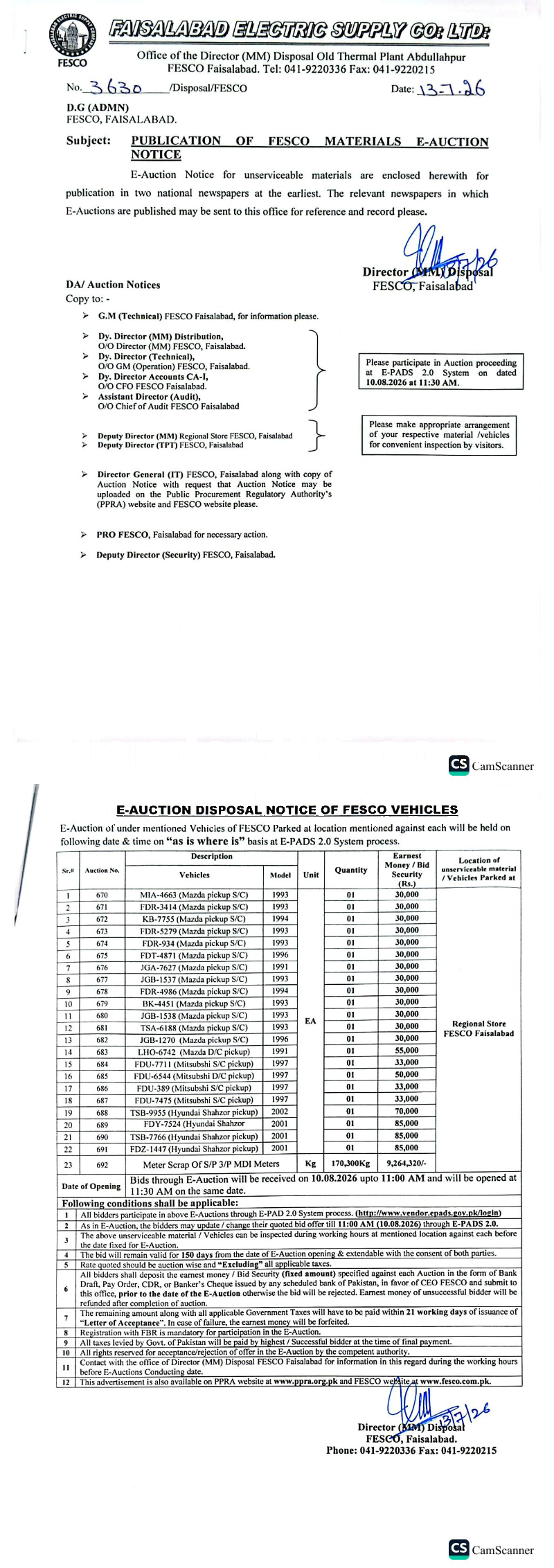 Tender Document