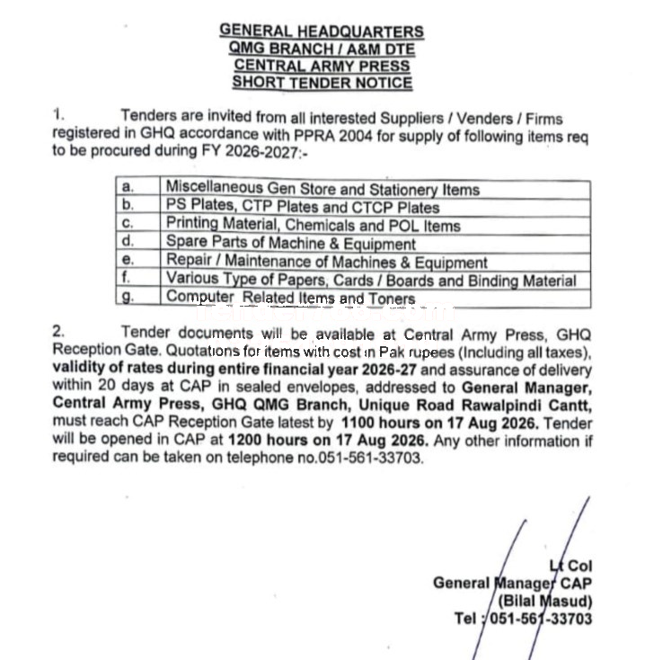 Tender Document