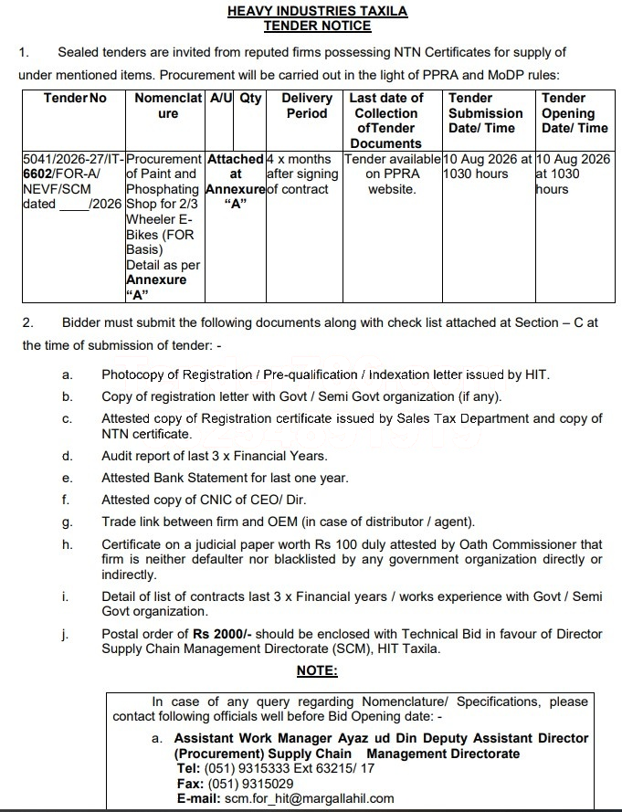 Tender Document