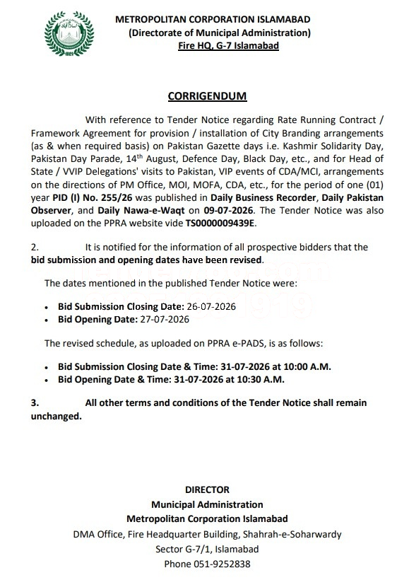 Tender Document