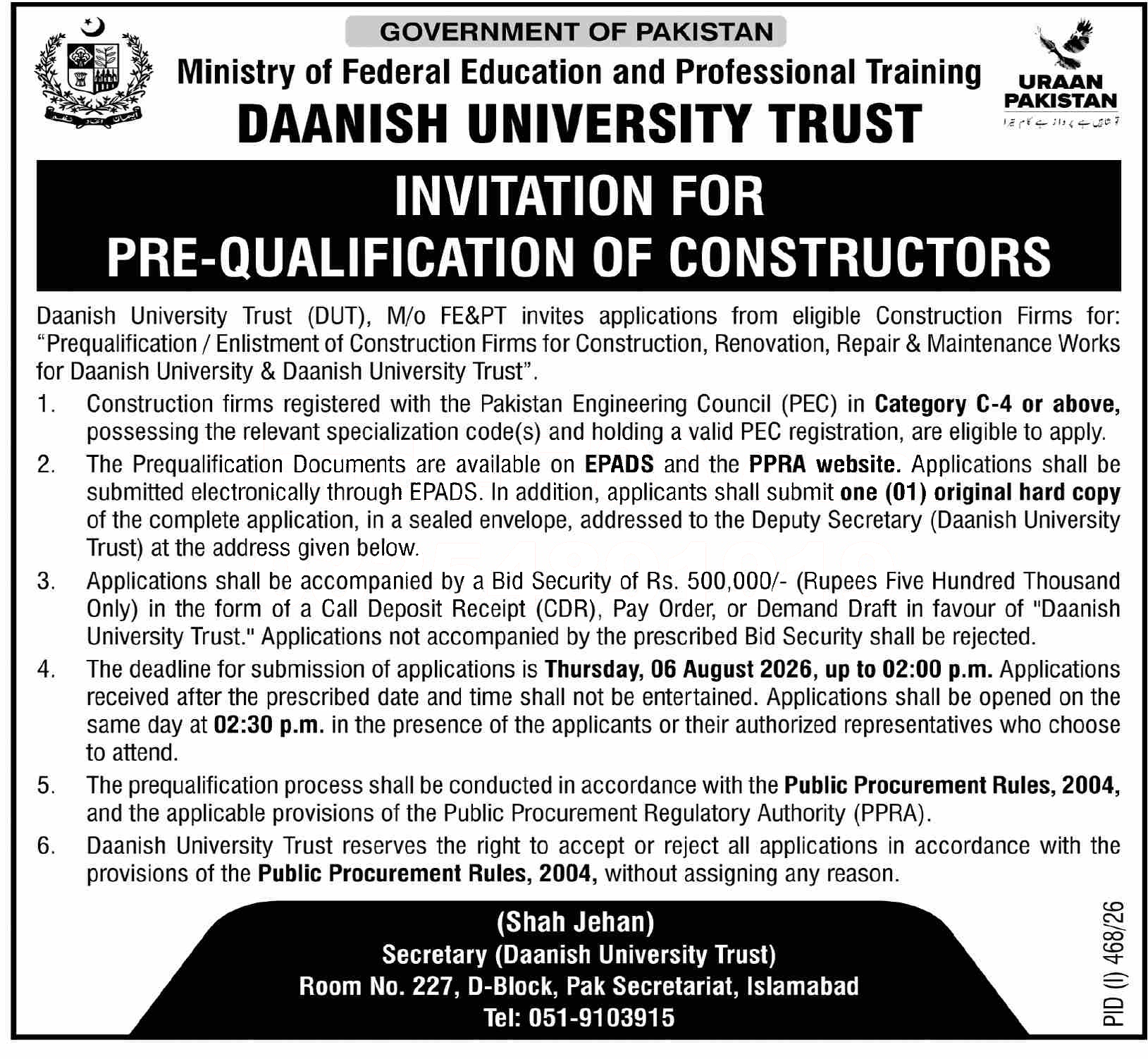 Tender Document