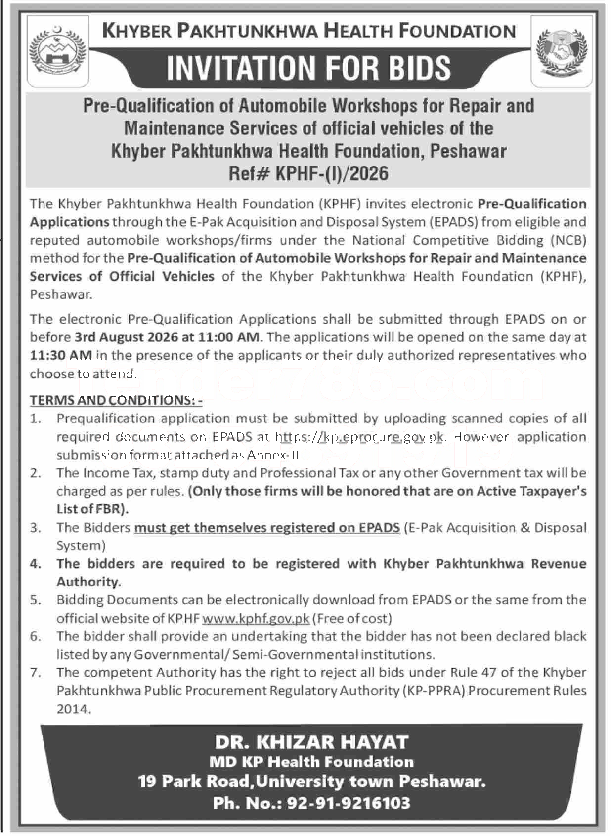 Tender Document
