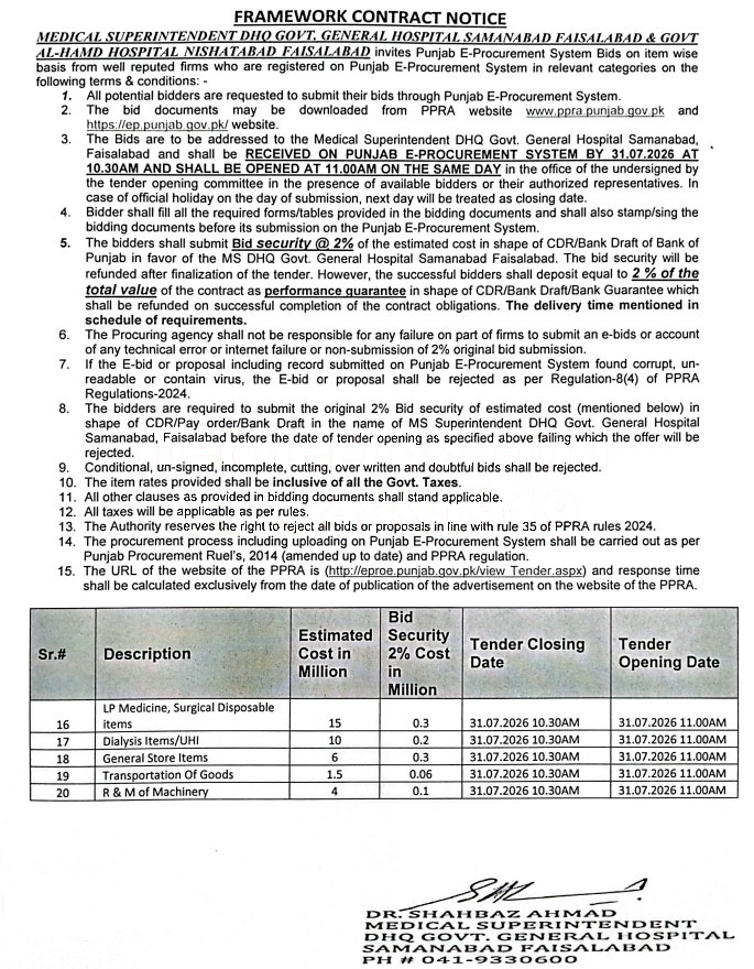 Tender Document
