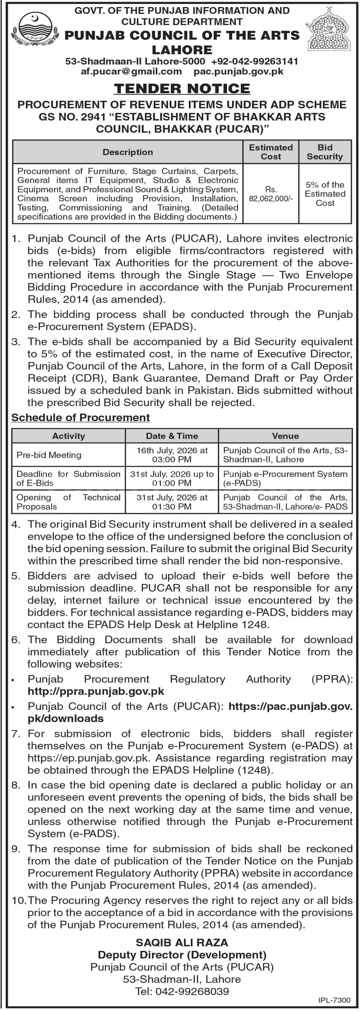 Tender Document