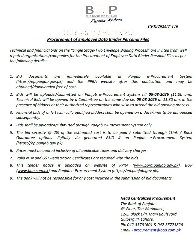 Tender Document