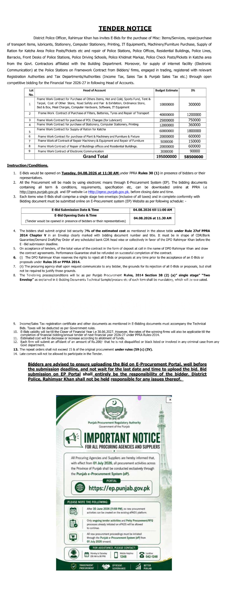 Tender Document
