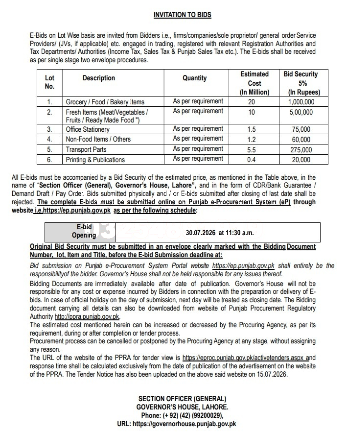 Tender Document