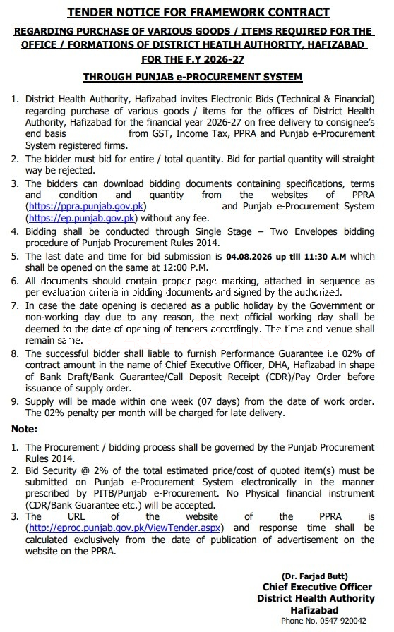 Tender Document